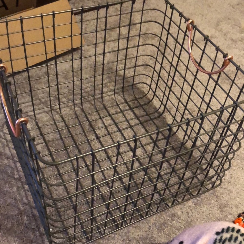 Wire organizer bin